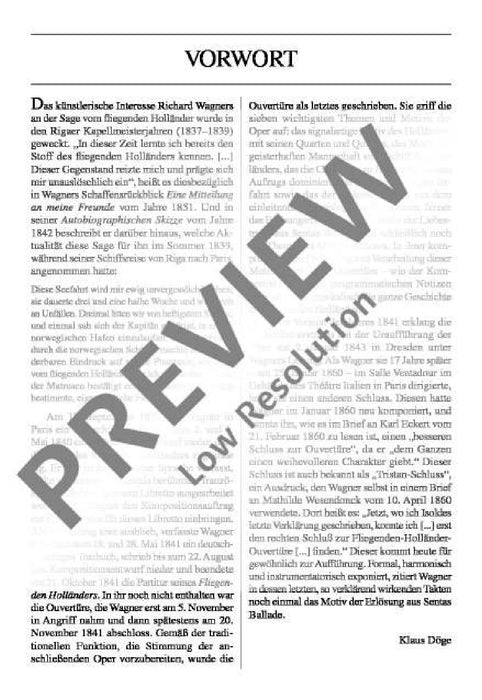 The Flying Dutchman WWV 63 Overture to the Opera 華格納．理查 漂泊的荷蘭人 序曲 歌劇 總譜 歐伊倫堡版 | 小雅音樂 Hsiaoya Music