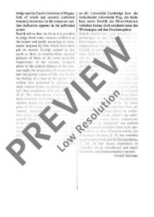 Carnival op. 92 B 169 Overture 德弗札克 序曲 總譜 歐伊倫堡版 | 小雅音樂 Hsiaoya Music