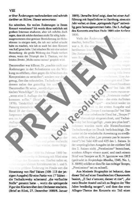 Concerto No. 1 Bb minor op. 23 CW 53 柴科夫斯基．彼得 協奏曲 小調 總譜 歐伊倫堡版 | 小雅音樂 Hsiaoya Music