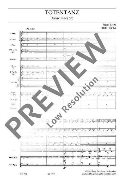 Totentanz (original version) 李斯特 死之舞 總譜 歐伊倫堡版 | 小雅音樂 Hsiaoya Music