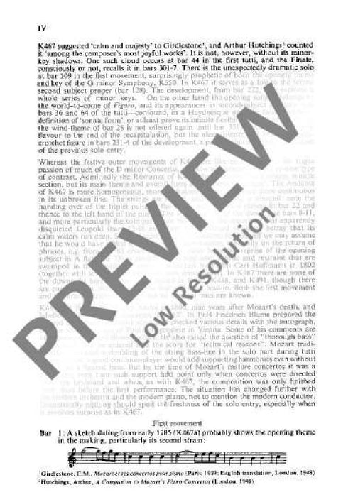 Concerto No. 21 C major KV 467 莫札特 協奏曲 大調 總譜 歐伊倫堡版 | 小雅音樂 Hsiaoya Music