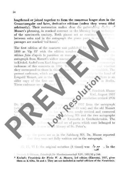 Concerto Eb major KV 365 莫札特 協奏曲大調 總譜 歐伊倫堡版 | 小雅音樂 Hsiaoya Music