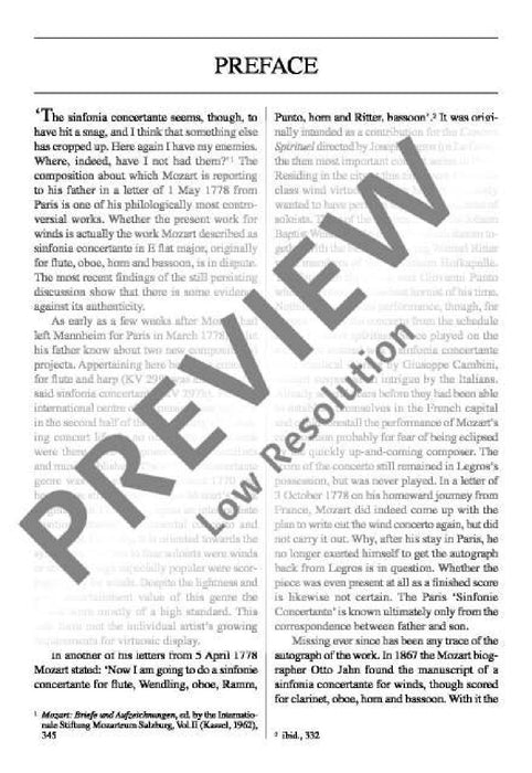 Sinfonia concertante Eb major KV 297b / KV Anh. I Nr. 9 莫札特 交響曲複協奏曲大調 總譜 歐伊倫堡版 | 小雅音樂 Hsiaoya Music