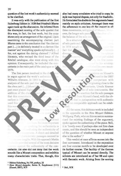 Sinfonia concertante Eb major KV 297b / KV Anh. I Nr. 9 莫札特 交響曲複協奏曲大調 總譜 歐伊倫堡版 | 小雅音樂 Hsiaoya Music