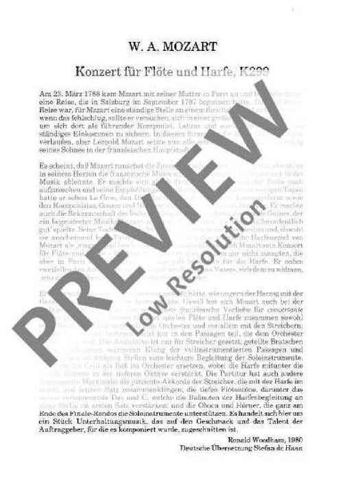 Concerto C major KV 299 莫札特 協奏曲大調 總譜 歐伊倫堡版 | 小雅音樂 Hsiaoya Music