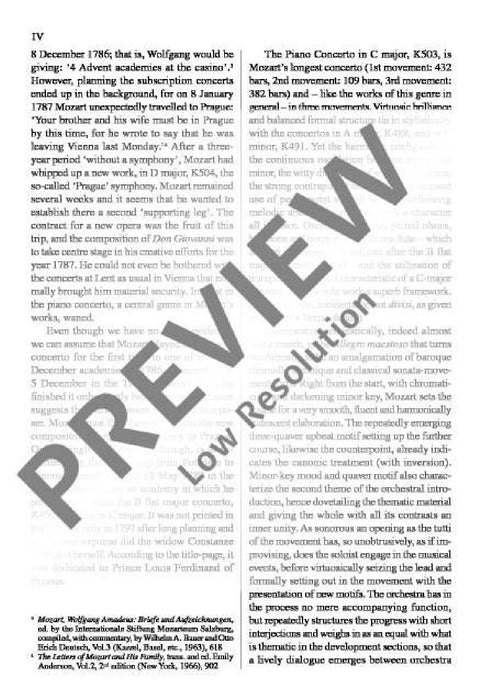 Concerto No. 25 C major KV 503 莫札特 協奏曲 大調 總譜 歐伊倫堡版 | 小雅音樂 Hsiaoya Music