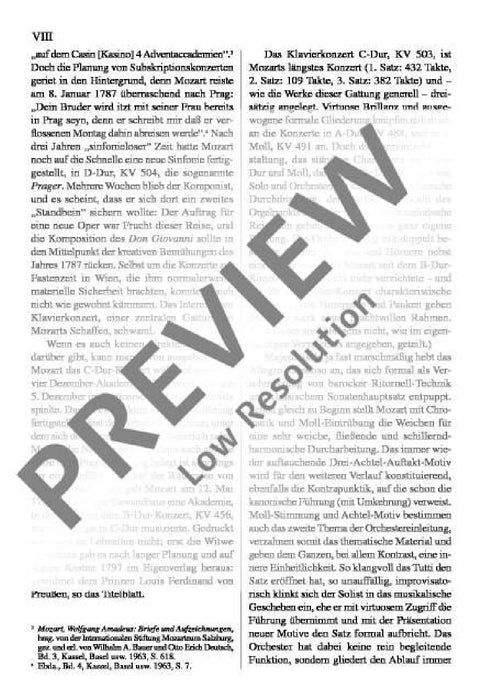 Concerto No. 25 C major KV 503 莫札特 協奏曲 大調 總譜 歐伊倫堡版 | 小雅音樂 Hsiaoya Music