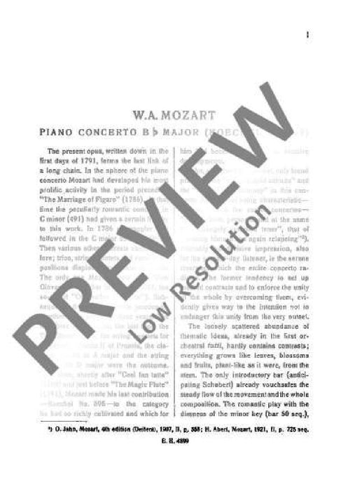 Concerto No. 27 Bb major KV 595 莫札特 協奏曲 大調 總譜 歐伊倫堡版 | 小雅音樂 Hsiaoya Music