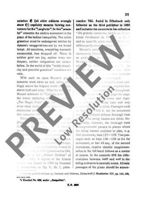 Concerto No. 27 Bb major KV 595 莫札特 協奏曲 大調 總譜 歐伊倫堡版 | 小雅音樂 Hsiaoya Music