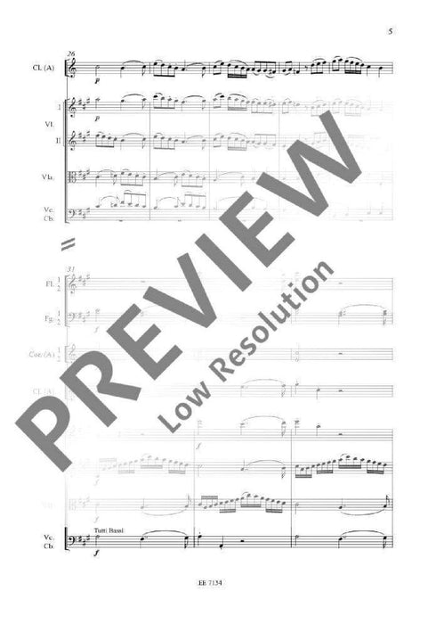 Concerto A major KV 622 莫札特 協奏曲大調 總譜 歐伊倫堡版 | 小雅音樂 Hsiaoya Music