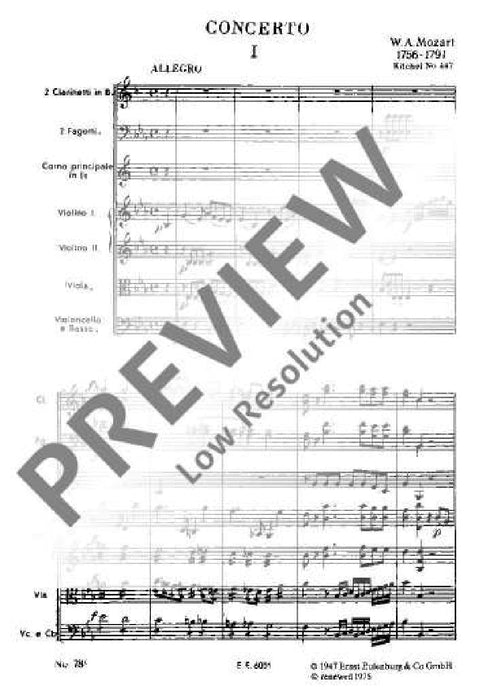 Horn-Concerto Eb major K 447 莫札特 法國號協奏曲大調 總譜 歐伊倫堡版 | 小雅音樂 Hsiaoya Music