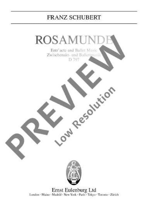 Rosamunde op. 26 D 797 Incidental and Ballet Music 舒伯特 羅莎蒙 芭蕾 總譜 歐伊倫堡版 | 小雅音樂 Hsiaoya Music