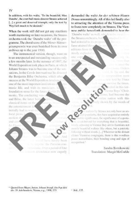 The blue Danube op. 314 Waltz 史特勞斯．約翰 藍色多瑙河 圓舞曲 總譜 歐伊倫堡版 | 小雅音樂 Hsiaoya Music