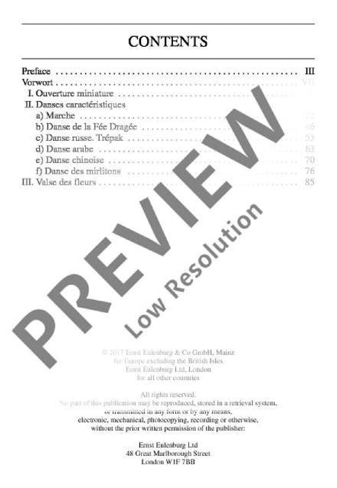 The Nutcracker op. 71a Suite from the Ballet 柴科夫斯基．彼得 胡桃鉗 組曲 芭蕾 總譜 歐伊倫堡版 | 小雅音樂 Hsiaoya Music