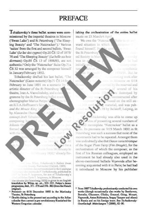 The Nutcracker op. 71a Suite from the Ballet 柴科夫斯基．彼得 胡桃鉗 組曲 芭蕾 總譜 歐伊倫堡版 | 小雅音樂 Hsiaoya Music