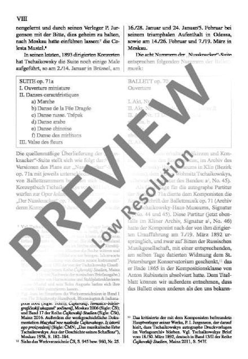 The Nutcracker op. 71a Suite from the Ballet 柴科夫斯基．彼得 胡桃鉗 組曲 芭蕾 總譜 歐伊倫堡版 | 小雅音樂 Hsiaoya Music