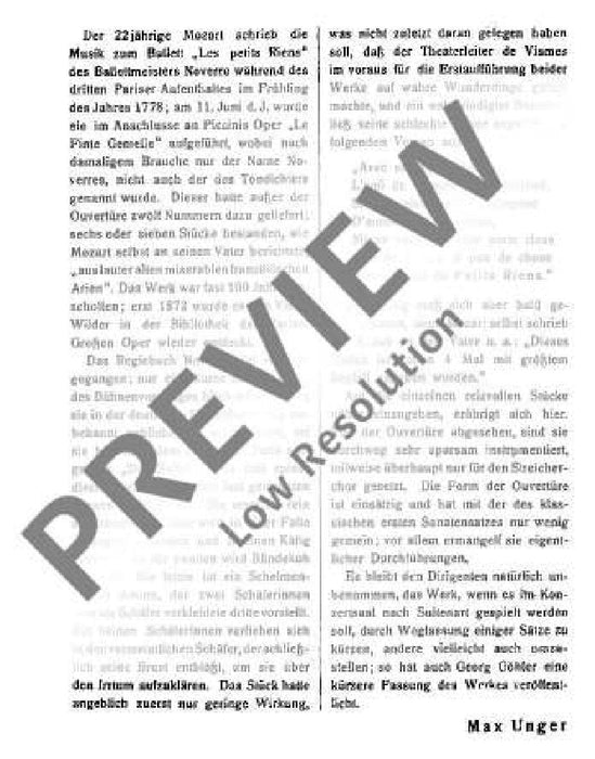 Les petits riens KV 299b Ballet Music 莫札特 芭蕾 總譜 歐伊倫堡版 | 小雅音樂 Hsiaoya Music