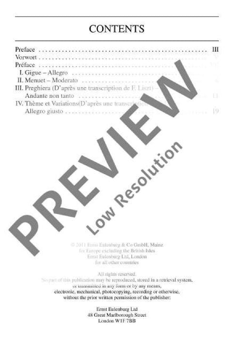 Suite No. 4 G major op. 61 CW 31 Mozartiana 柴科夫斯基．彼得 組曲 大調 莫札特風格曲 總譜 歐伊倫堡版 | 小雅音樂 Hsiaoya Music