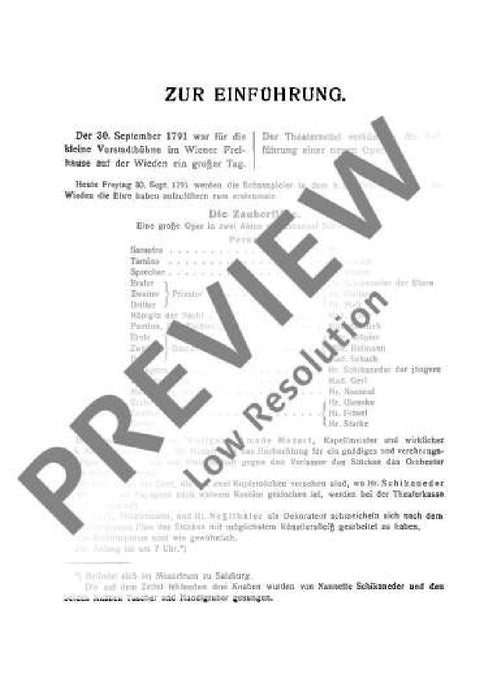 The Magic Flute KV 620 Opera 莫札特 魔笛 歌劇 總譜 歐伊倫堡版 | 小雅音樂 Hsiaoya Music