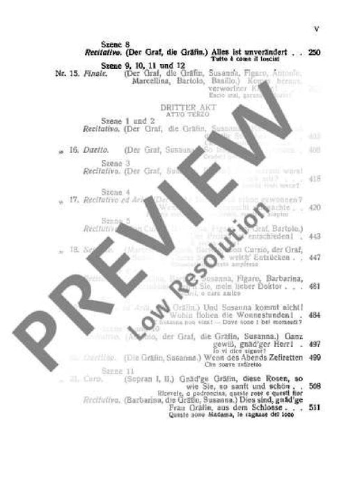 The Marriage of Figaro KV 492 Le Nozze di Figaro 莫札特 費加洛婚禮 總譜 歐伊倫堡版 | 小雅音樂 Hsiaoya Music
