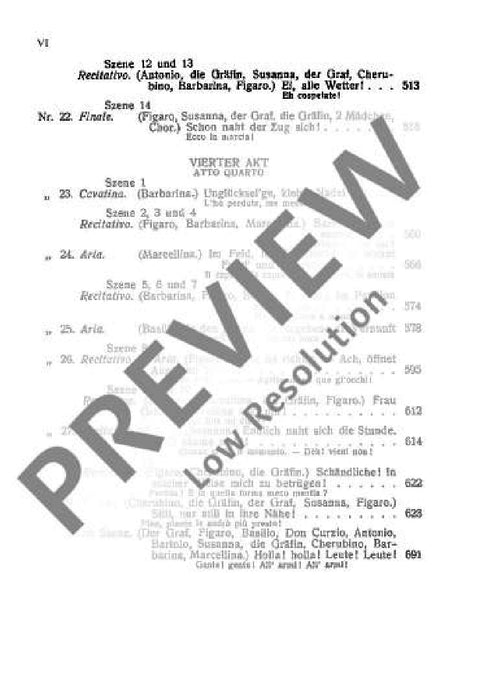 The Marriage of Figaro KV 492 Le Nozze di Figaro 莫札特 費加洛婚禮 總譜 歐伊倫堡版 | 小雅音樂 Hsiaoya Music
