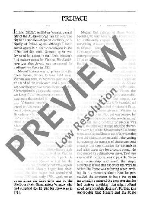 The Marriage of Figaro KV 492 Le Nozze di Figaro 莫札特 費加洛婚禮 總譜 歐伊倫堡版 | 小雅音樂 Hsiaoya Music