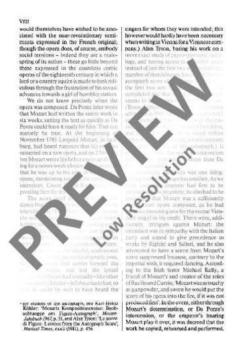 The Marriage of Figaro KV 492 Le Nozze di Figaro 莫札特 費加洛婚禮 總譜 歐伊倫堡版 | 小雅音樂 Hsiaoya Music