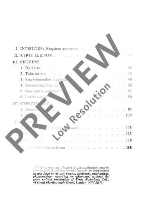 Requiem KV 626 D minor 莫札特 安魂曲 小調 總譜 歐伊倫堡版 | 小雅音樂 Hsiaoya Music