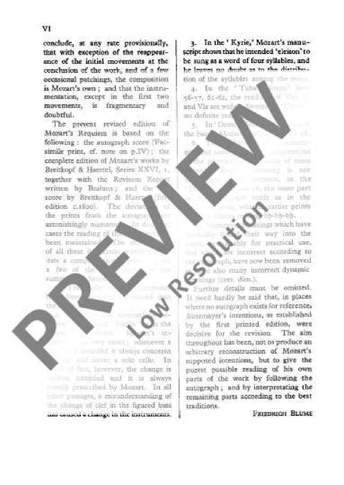 Requiem KV 626 D minor 莫札特 安魂曲 小調 總譜 歐伊倫堡版 | 小雅音樂 Hsiaoya Music