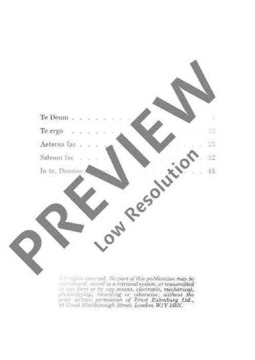 Te Deum 布魯克納 讚美詩 總譜 歐伊倫堡版 | 小雅音樂 Hsiaoya Music