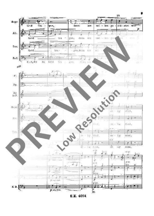 A German Requiem op. 45 from Words of the Holy Scripture 布拉姆斯 安魂曲 總譜 歐伊倫堡版 | 小雅音樂 Hsiaoya Music