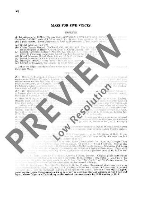 Mass in D minor 拜爾德 大調莊嚴彌撒小調 總譜 歐伊倫堡版 | 小雅音樂 Hsiaoya Music