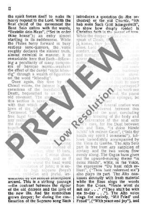 Cantata No. 106 BWV 106 God's time is the best 巴赫約翰‧瑟巴斯提安 清唱劇 總譜 歐伊倫堡版 | 小雅音樂 Hsiaoya Music