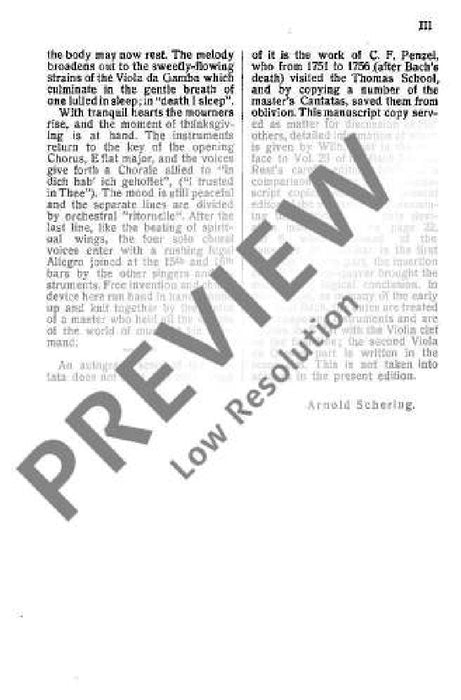 Cantata No. 106 BWV 106 God's time is the best 巴赫約翰‧瑟巴斯提安 清唱劇 總譜 歐伊倫堡版 | 小雅音樂 Hsiaoya Music