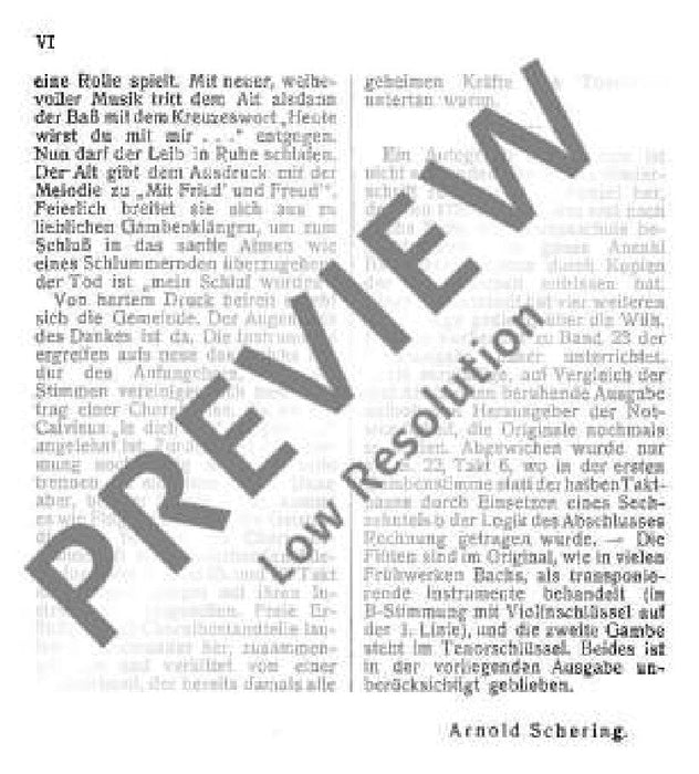 Cantata No. 106 BWV 106 God's time is the best 巴赫約翰‧瑟巴斯提安 清唱劇 總譜 歐伊倫堡版 | 小雅音樂 Hsiaoya Music