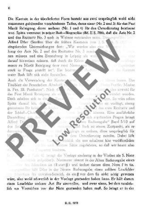 Cantata No. 158 BWV 158 May Peace be unto you 巴赫約翰‧瑟巴斯提安 清唱劇 總譜 歐伊倫堡版 | 小雅音樂 Hsiaoya Music