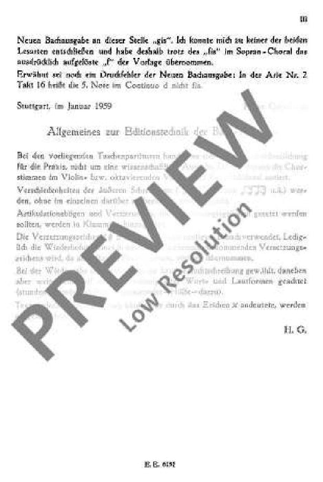 Cantata No. 158 BWV 158 May Peace be unto you 巴赫約翰‧瑟巴斯提安 清唱劇 總譜 歐伊倫堡版 | 小雅音樂 Hsiaoya Music