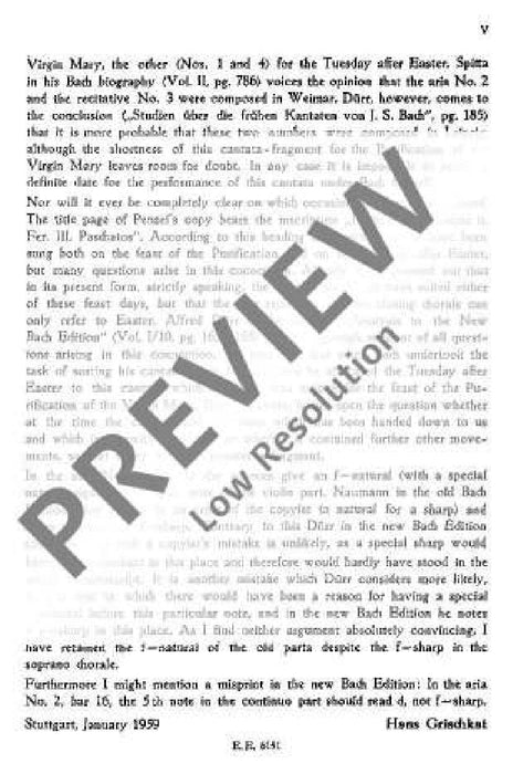 Cantata No. 158 BWV 158 May Peace be unto you 巴赫約翰‧瑟巴斯提安 清唱劇 總譜 歐伊倫堡版 | 小雅音樂 Hsiaoya Music