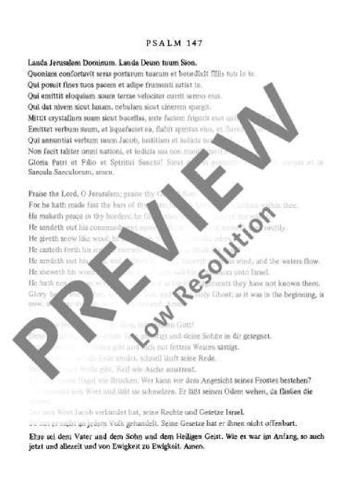 Lauda Jerusalem RV 609 Psalm 147 韋瓦第 詩篇 總譜 歐伊倫堡版 | 小雅音樂 Hsiaoya Music