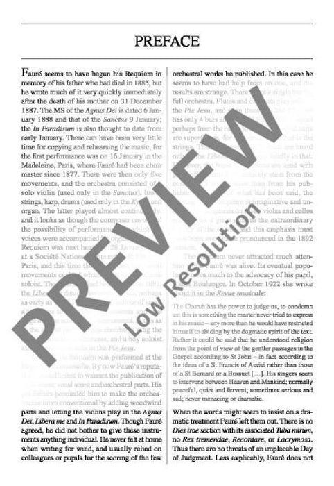 Requiem op. 48 佛瑞 安魂曲 總譜 歐伊倫堡版 | 小雅音樂 Hsiaoya Music