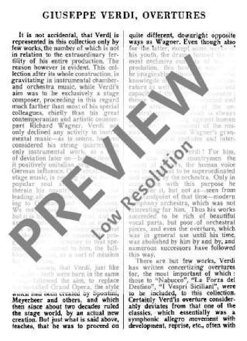 The Force of Destiny Overture 威爾第．朱塞佩 序曲 總譜 歐伊倫堡版 | 小雅音樂 Hsiaoya Music