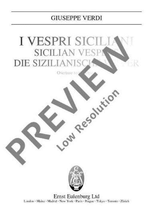 Sicilian Vespers Overture 威爾第．朱塞佩 西西里晚禱序曲 總譜 歐伊倫堡版 | 小雅音樂 Hsiaoya Music