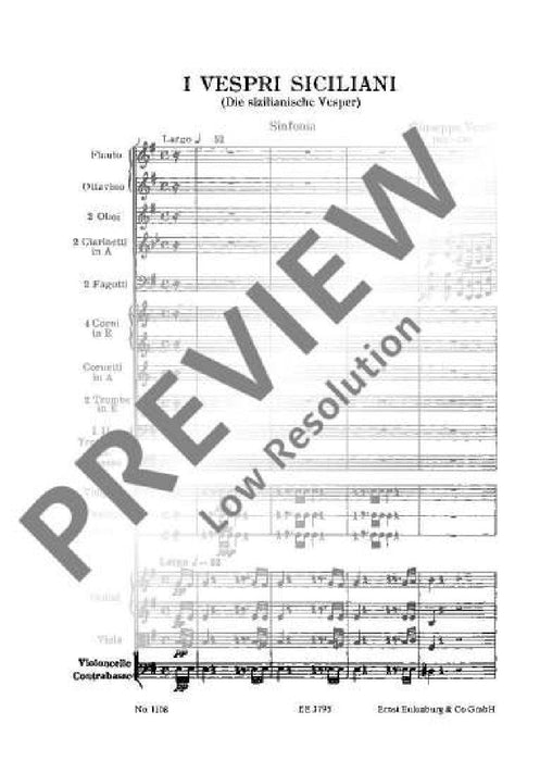 Sicilian Vespers Overture 威爾第．朱塞佩 西西里晚禱序曲 總譜 歐伊倫堡版 | 小雅音樂 Hsiaoya Music