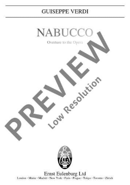 Nabucco Overture 威爾第．朱塞佩 納布果序曲 總譜 歐伊倫堡版 | 小雅音樂 Hsiaoya Music