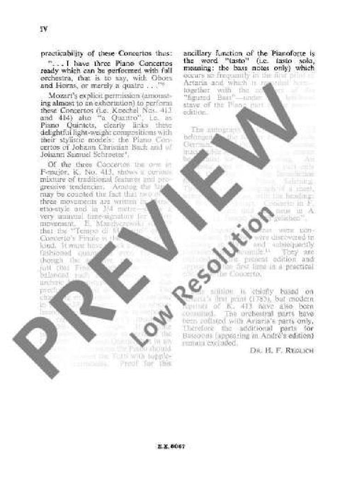 Concerto No. 11 F major KV 413 Cadenzas by the Composer 莫札特 協奏曲 大調 裝飾樂段 作曲家 總譜 歐伊倫堡版 | 小雅音樂 Hsiaoya Music