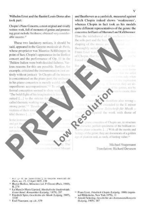 Concerto No. 1 E minor op. 11 蕭邦 協奏曲 小調 總譜 歐伊倫堡版 | 小雅音樂 Hsiaoya Music