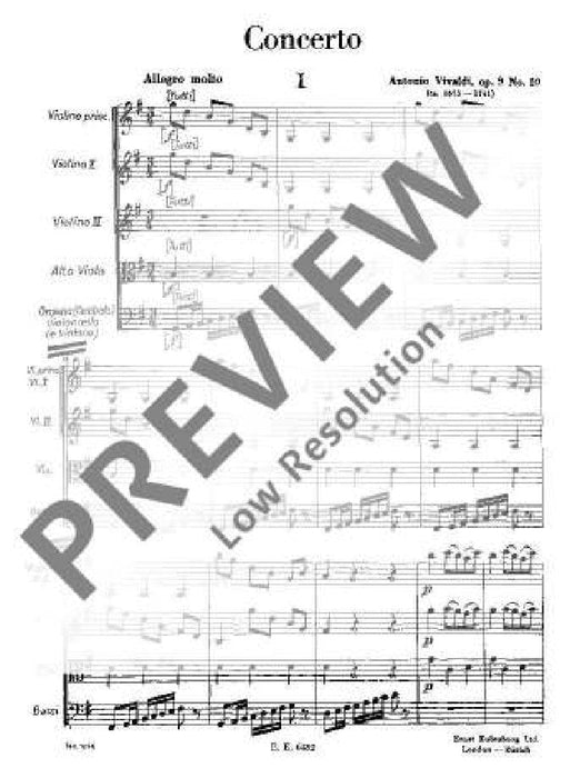 Concerto G Major op. 9/10 RV 300 / PV 103 La Cetra 韋瓦第 協奏曲大調 小提琴加鋼琴 歐伊倫堡版 | 小雅音樂 Hsiaoya Music