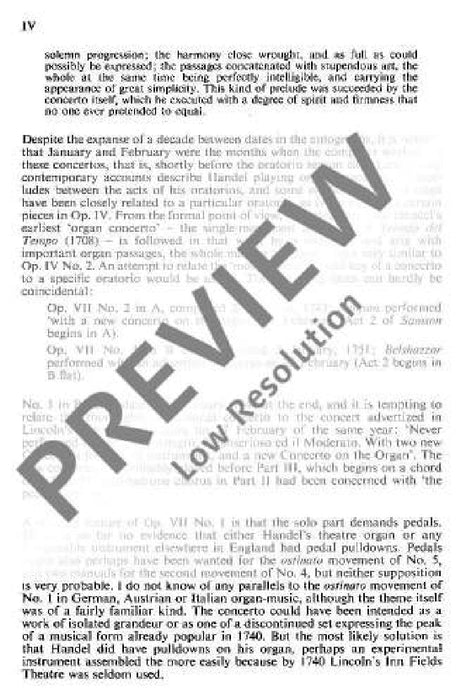 Organ concerto No. 11 G minor op. 7/5 HWV 310 韓德爾 管風琴協奏曲 小調 總譜 歐伊倫堡版 | 小雅音樂 Hsiaoya Music