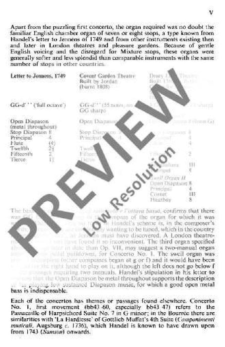 Organ concerto No. 11 G minor op. 7/5 HWV 310 韓德爾 管風琴協奏曲 小調 總譜 歐伊倫堡版 | 小雅音樂 Hsiaoya Music