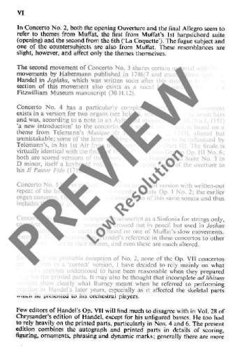 Organ concerto No. 11 G minor op. 7/5 HWV 310 韓德爾 管風琴協奏曲 小調 總譜 歐伊倫堡版 | 小雅音樂 Hsiaoya Music